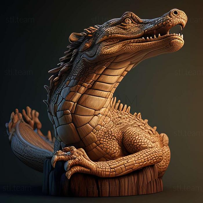 3D model Crocodylus halli (STL)